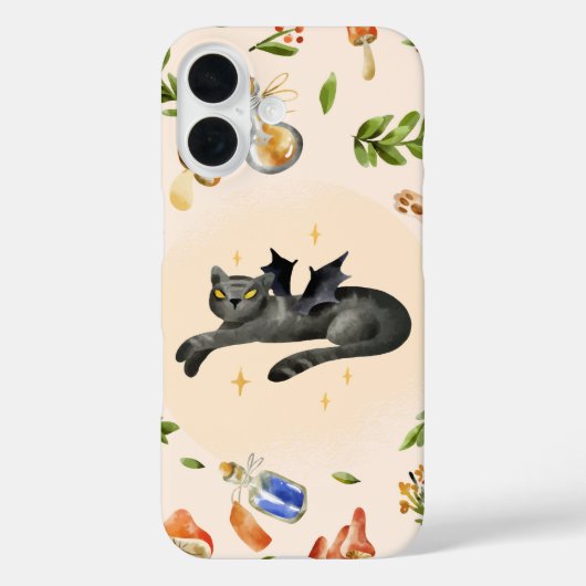 Batcat Magic - Schattigee Witchy Halloween Case-Mate iPhone Case (Achterkant)