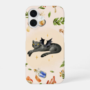 Batcat Magic - Schattigee Witchy Halloween iPhone 16 Hoesje