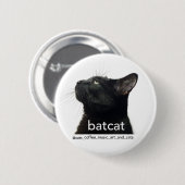 Batcat pin! ronde button 5,7 cm (Voorkant /achterkant)