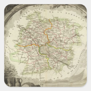 Batch en Garonne Vierkante Sticker