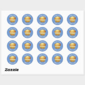 Batch Muffins - Voeg 2 regels aangepaste tekst toe Ronde Sticker (Vel)