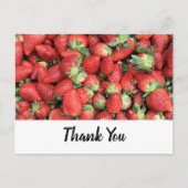 Batch of Red Juicy Strawberries Hartelijk dank Briefkaart (Voorkant)