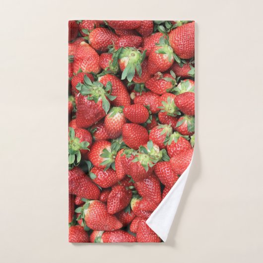 Batch van de aardbeien van de Rode Juicy Bad Handdoek (Handdoek)
