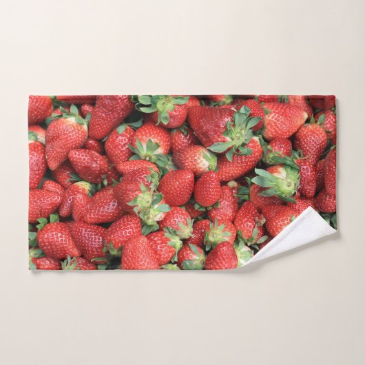 Batch van de aardbeien van de Rode Juicy Bad Handdoek (Handdoek)