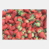 Batch van de aardbeien van de Rode Juicy Inpakpapier Vel (Voorkant)