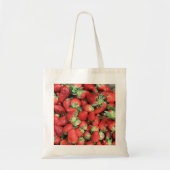 Batch van de aardbeien van de Rode Juicy Tote Bag (Voorkant)