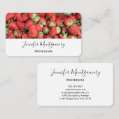 Batch van de aardbeien van de Rode Juicy Visitekaartje (Voorkant / Achterkant)