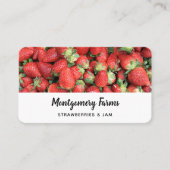 Batch van de aardbeien van de Rode Juicy Visitekaartje (Voorkant)