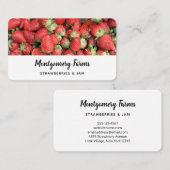 Batch van de aardbeien van de Rode Juicy Visitekaartje (Voorkant / Achterkant)