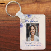 Batchelor Button-herdenking op foto-aandenken Sleutelhanger (Voorkant)
