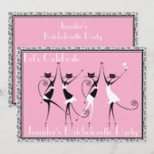 batchelorette cat kitten - uitnodigingen (Voorkant / Achterkant)