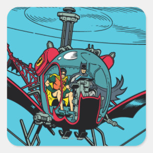 Batcopter Vierkante Sticker