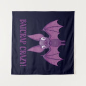 Batcrap Crazy Wacky Cartoon Bat Wandkleed (Voorkant (horizontaal))
