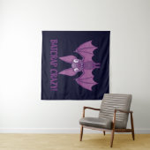 Batcrap Crazy Wacky Cartoon Bat Wandkleed (In Situ (horizontaal))