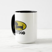 Batdog Wiener Dog Coffee Tea Mok (Voorkant links)