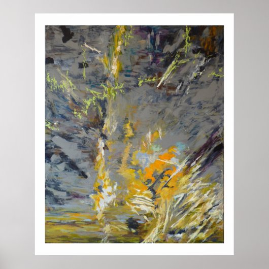 Bateau drossé sur les rochers poster (Voorkant)