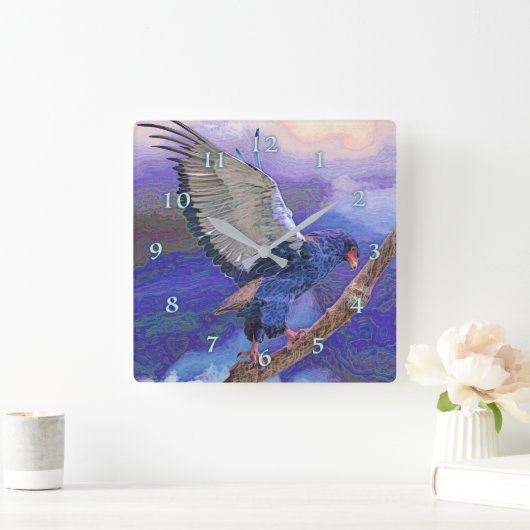 BATELEUR EAFLE SALUUT NAAR AFRIKA VIERKANTE KLOK (Huis)