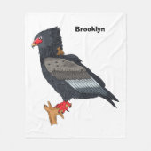 Bateleur Eagle afbeelding Fleece Deken (Voorkant)