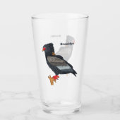Bateleur Eagle afbeelding Glas (Voorkant)