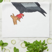 Bateleur Eagle afbeelding Theedoek (Gevouwen)