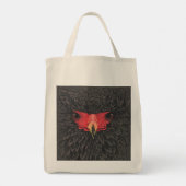 Bateleur Eagle African Bird Portrait Paper Collage Tote Bag (Achterkant)