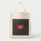 Bateleur Eagle African Bird Portrait Paper Collage Tote Bag (Voorkant)