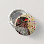 Bateleur Eagle Ronde Button 3,2 Cm (Voorkant /achterkant)