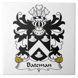 Bateman Family Crest Tegeltje