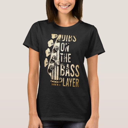Baten op de bassin gitaar musicus 2 t-shirt (Voorkant)