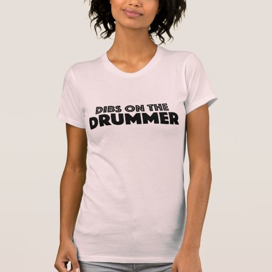 Baten op het drummer roze T-Shirt (Voorkant)