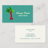 Baten van groenten visitekaartje (Voorkant / Achterkant)