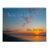 Baten, vogels en honden op Hilton Head Island Kalender (Hoes)