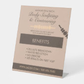 Baten voor bloeduitstorting van het lichaam reclamebord met voetstuk (Voorkant)