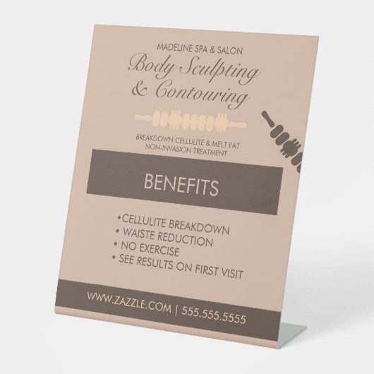 Baten voor bloeduitstorting van het lichaam reclamebord met voetstuk (Voorkant)