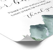 Baten voor de Baby voetafdruk Poster (Hoek)