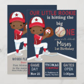 Bater Up Birthday Invitation Kaart (Voorkant / Achterkant)