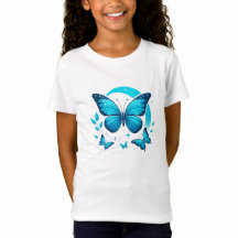 baterflay t-shirt ontwerp meisje 