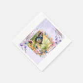 Baterfly ecru servet (Hoek)