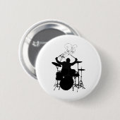 Bateria Silueta con Notas Ronde Button 5,7 Cm (Voorkant /achterkant)