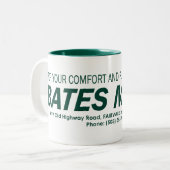 Bates Motel-mok koffie Tweekleurige Koffiemok (Voorkant links)