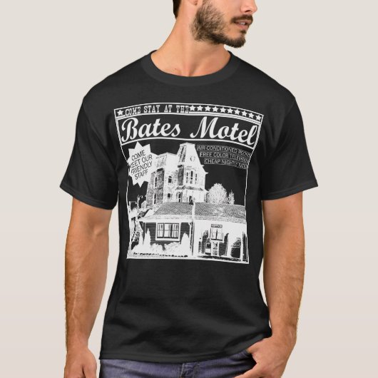 Bates Motel - Wit Type T-shirt (Voorkant)