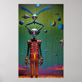 Batferatu en jongen op planeet Vampiranus Ken Gage Poster