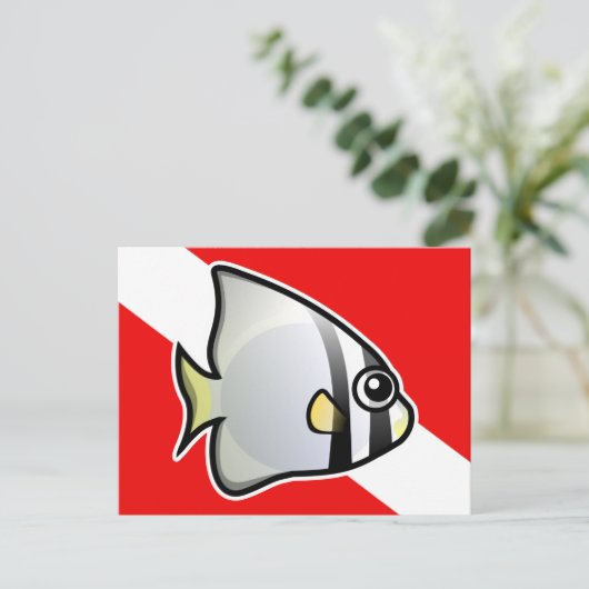 Batfish Dive Vlag Briefkaart (Staand voorkant)