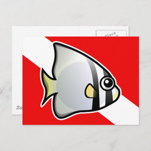 Batfish Dive Vlag Briefkaart (Voorkant / Achterkant)