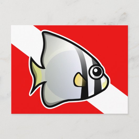 Batfish Dive Vlag Briefkaart (Voorkant)
