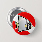 Batfish Dive Vlag Ronde Button 5,7 Cm (Voorkant /achterkant)