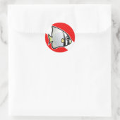 Batfish Dive Vlag Ronde Sticker (Tas)