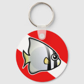 Batfish Dive Vlag Sleutelhanger (Voorkant)