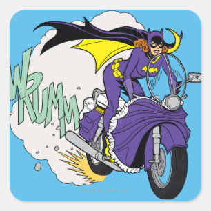 Batgirl cyclus vierkante sticker