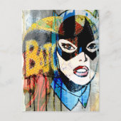 Batgirl Head Briefkaart (Voorkant)